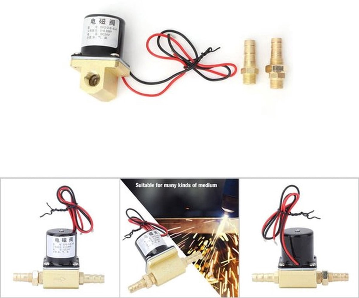 Solenoïde Ventiel Hoogwaardige Kwaliteit - 2-Weg Ventiel - Werkdruk 0~0.8 Mpa - Geschikt voor Gas/Vloeistof - Temperatuur -10~55°C - Duurzaam Materiaal - Klep