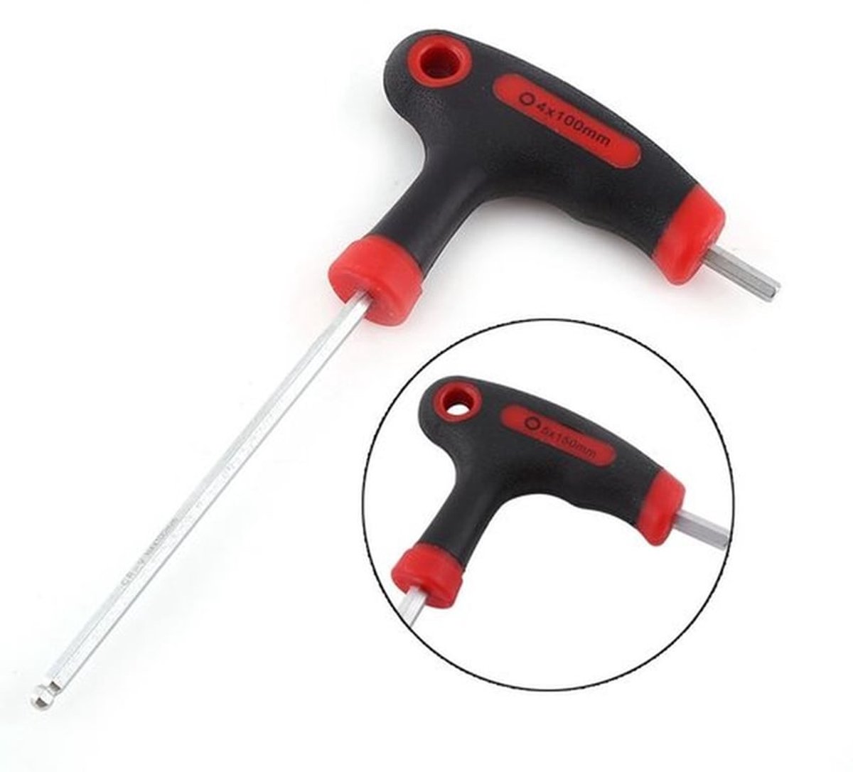 Inbussleutelset - Duurzaam Materiaal - T-handgreep - Set van 3 (4/5/6 mm) - Multifunctioneel Ontwerp - Voor Fietsonderhoud - Fietsgereedschap