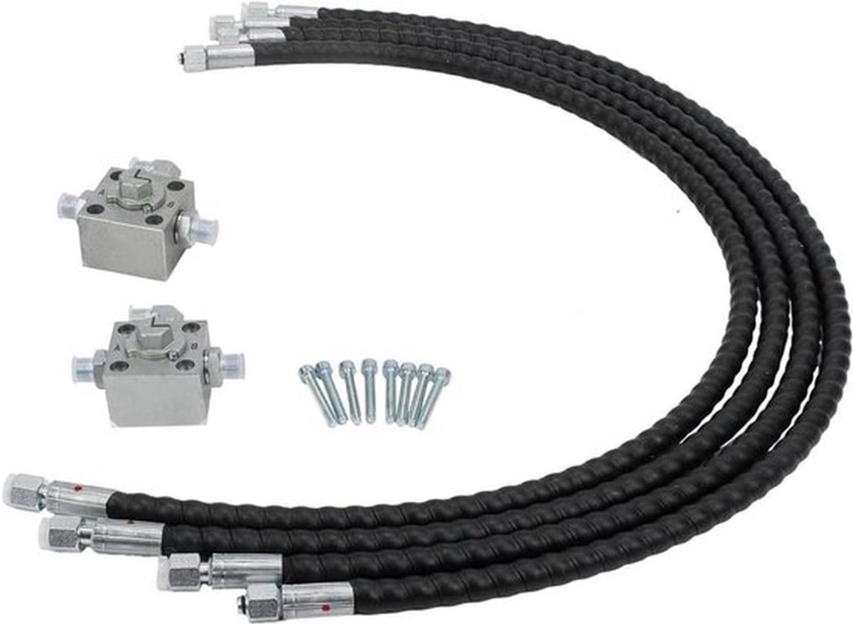 3-delige 3-weg omleidingsklep voor 1-2 ton graafmachines met 31 inch flexibele slangen voor optimale prestaties en efficiëntie