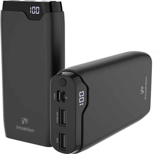 imoshion Powerbank 20000 mAh Snellader Zwart - imoshion - €25,49