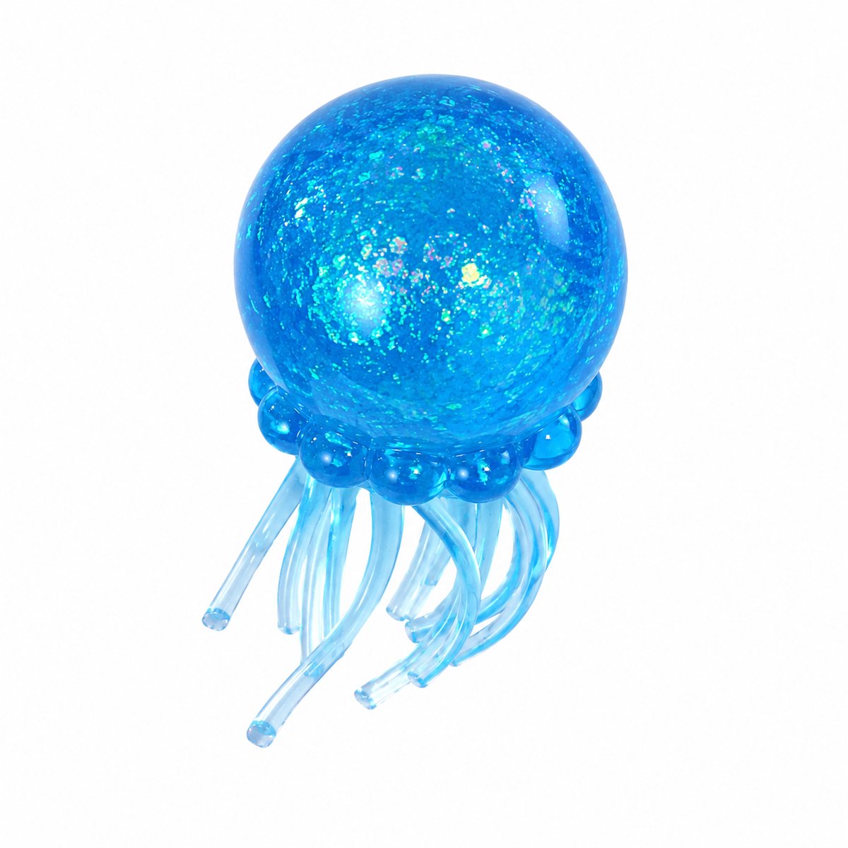 Speelvriendelijke Octopus Squishy / Stressbal / Knijpbal | Slowrising Kwallen Speelgoed | Stressverlichtend Fidget | Bekend Van Tik-Tok - Blauw