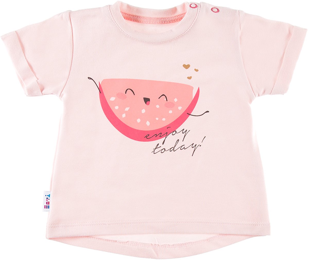 Eevi - Shirt met korte mouwen - Meloen - Maat 68