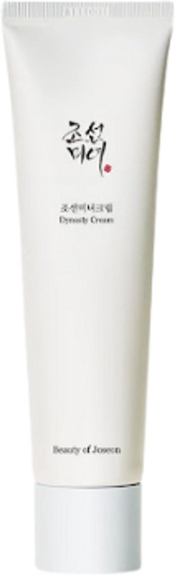 Wit met Koreaanse tekst en 'Beauty of Joseon Dynasty Cream' in het Engels.