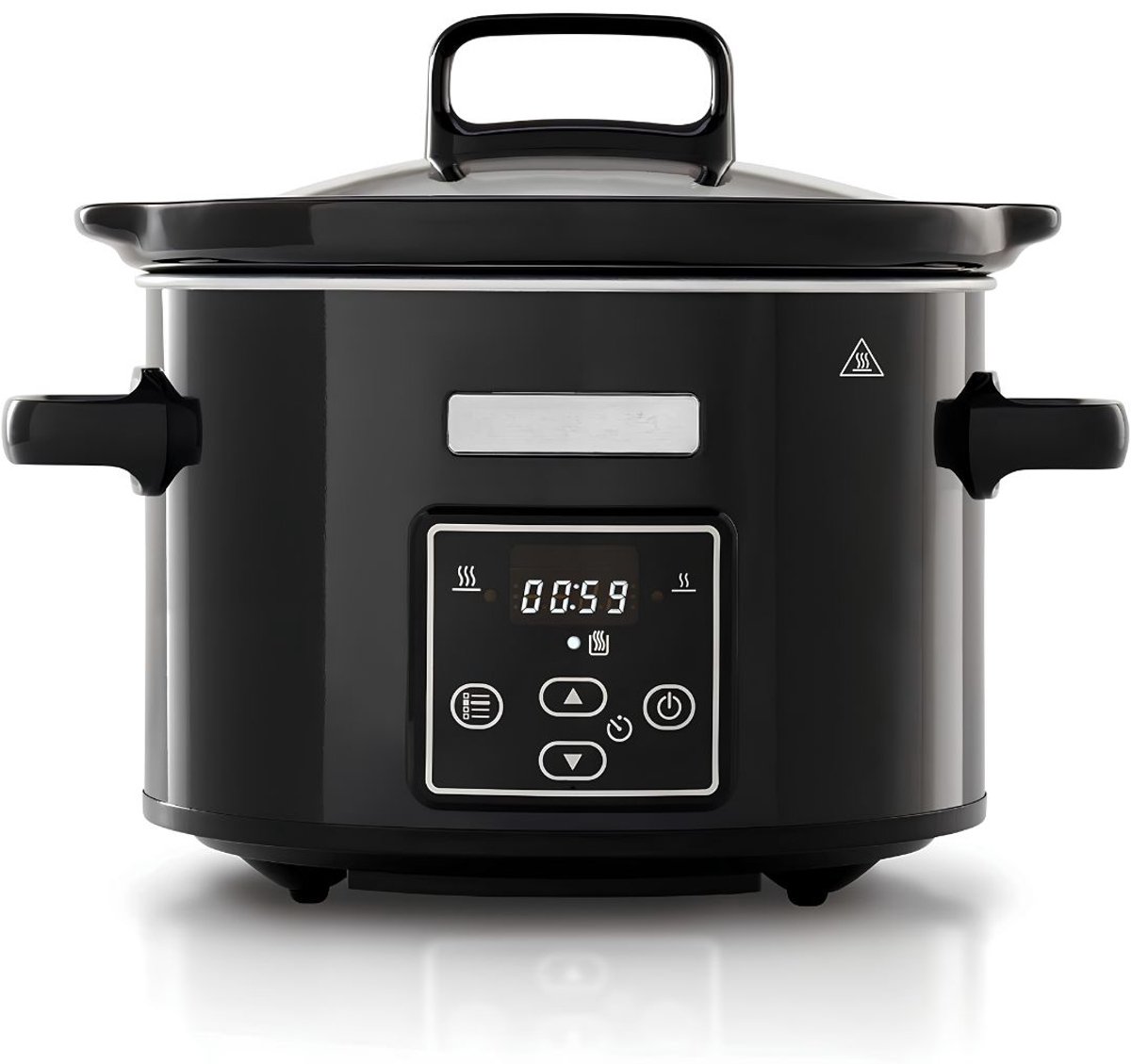 SP® Slowcooker - Warmhoudfunctie - Keramische Binnenpan - Zwart - 28cm x 28cm x 21cm