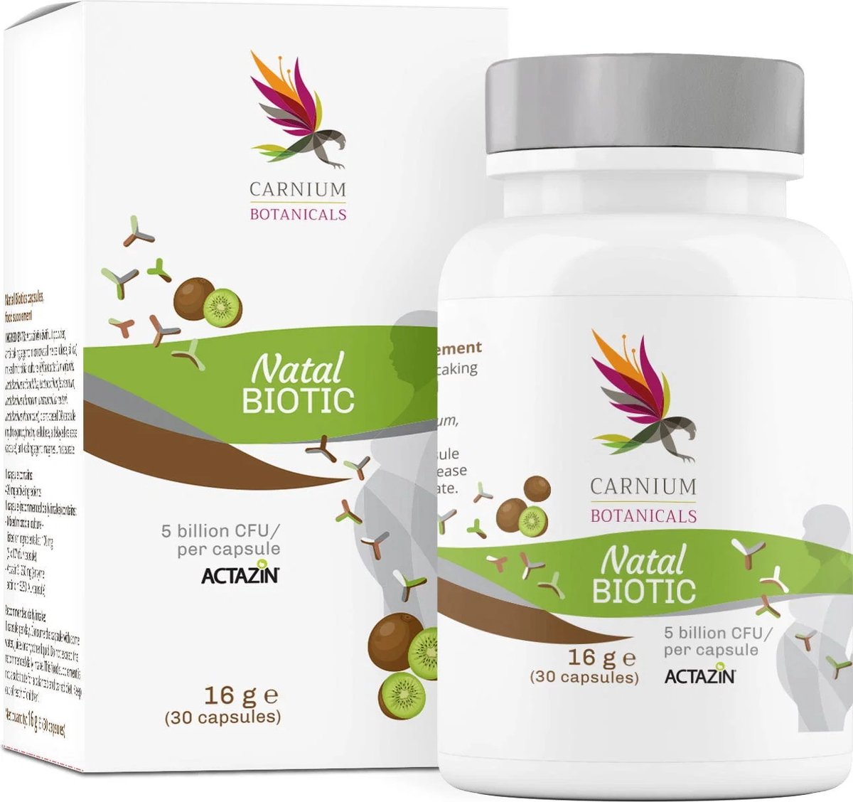 Carnium Botanicals Natal Biotic – Voedingssupplement – Natal Biotic voor Zwangere & Borstvoedende Vrouwen – Vegan – 30 Capsules