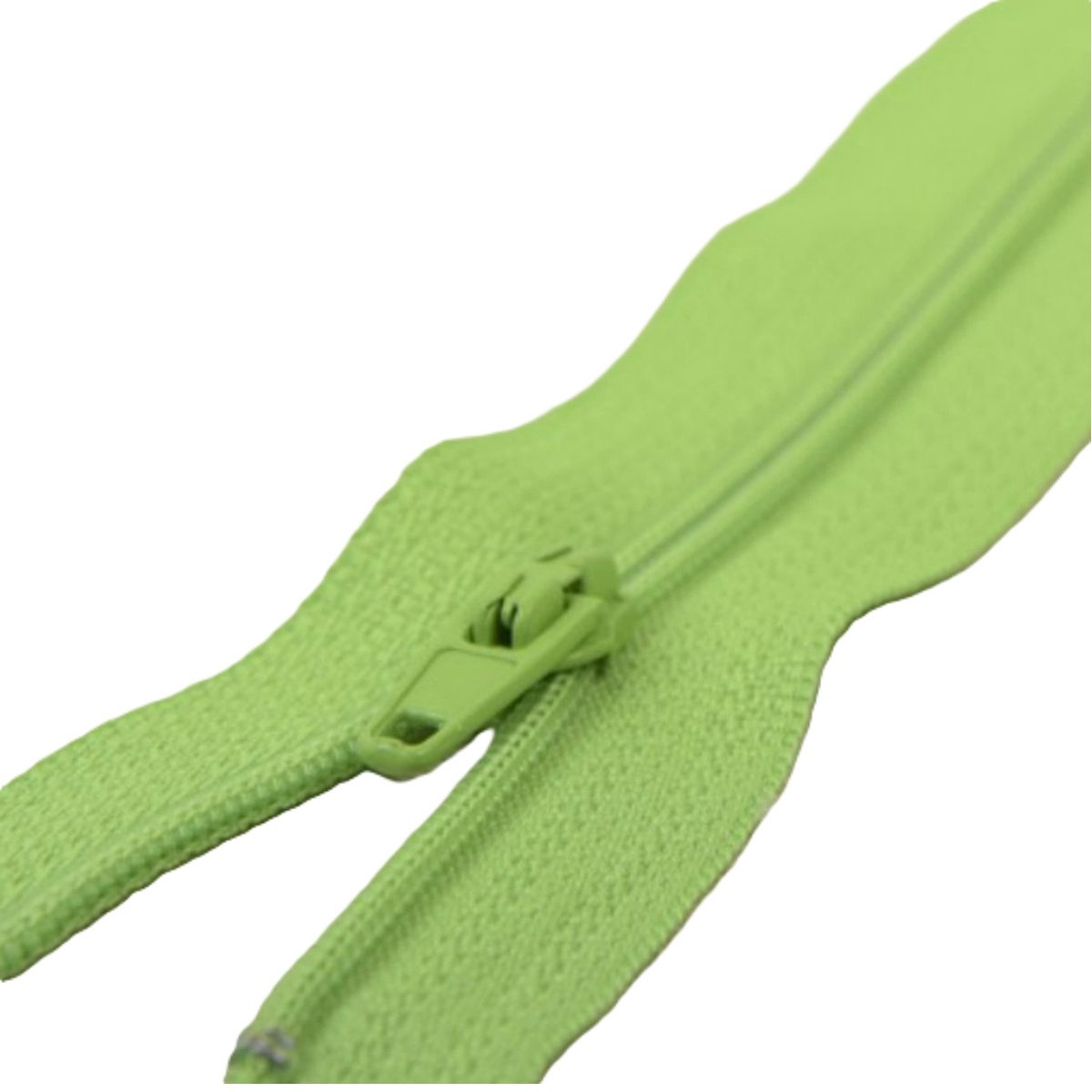 Close end rits - 80 cm - gesloten einde - 1 rits - licht groen