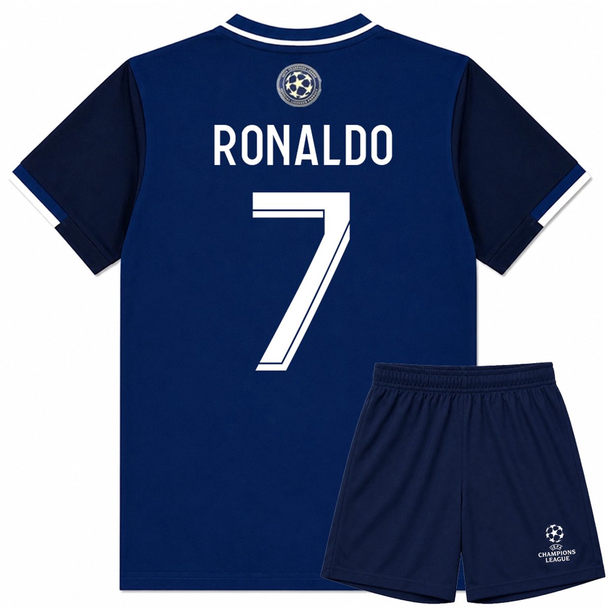 Ronaldo Champions League Voetbaltenue - Voetbal Tenue Kinderen - Shirt en Broekje - Jongens en Meisjes -- Maat 128