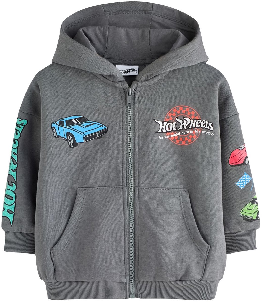 Next - Jongens - Sweeatshirt met Hot Wheels-print - Grijs
