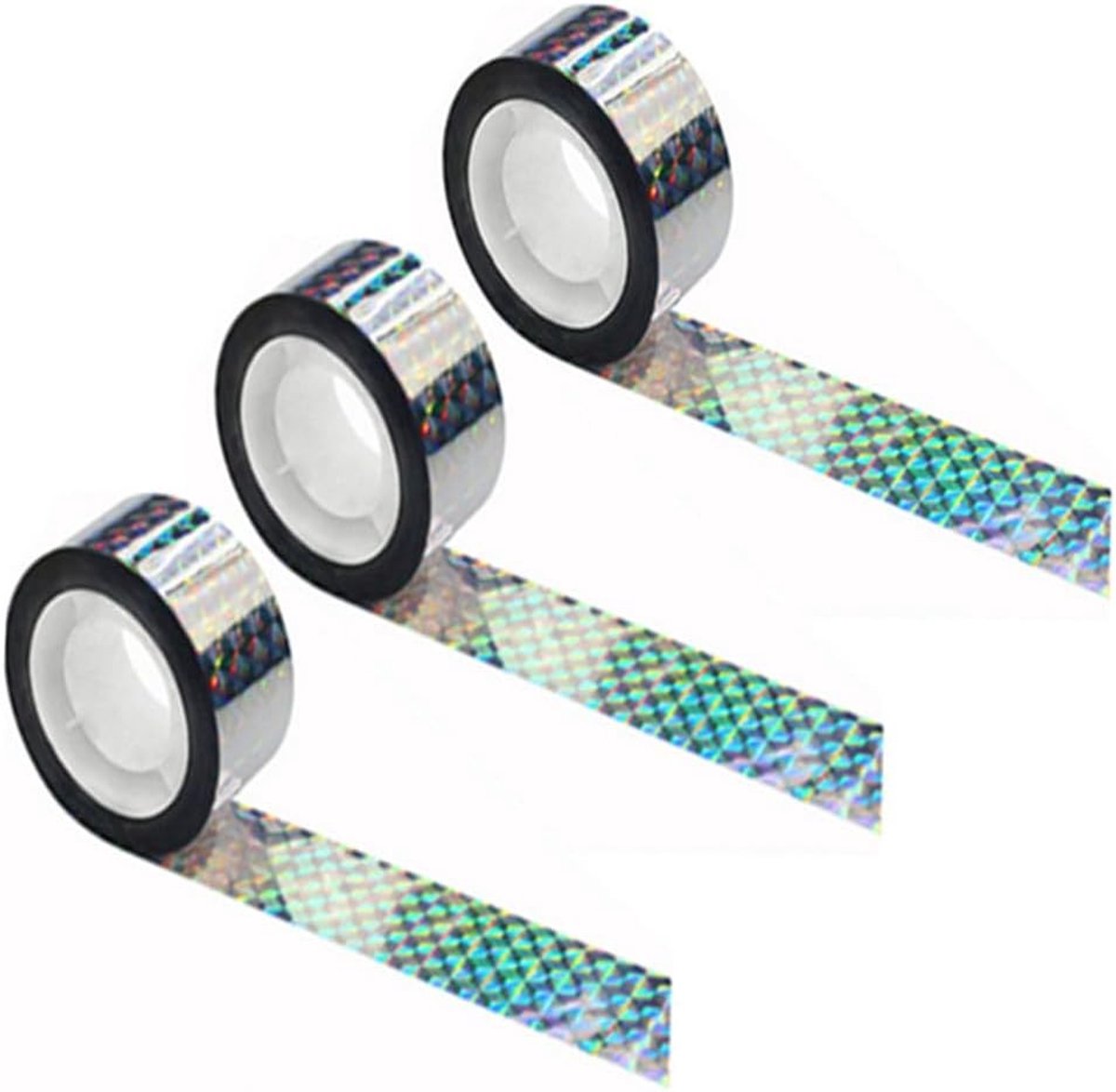 Reflecterende Vogelafweerband - Holografisch - 3 Rollen - PET Materiaal - Voor Balkon en Tuin