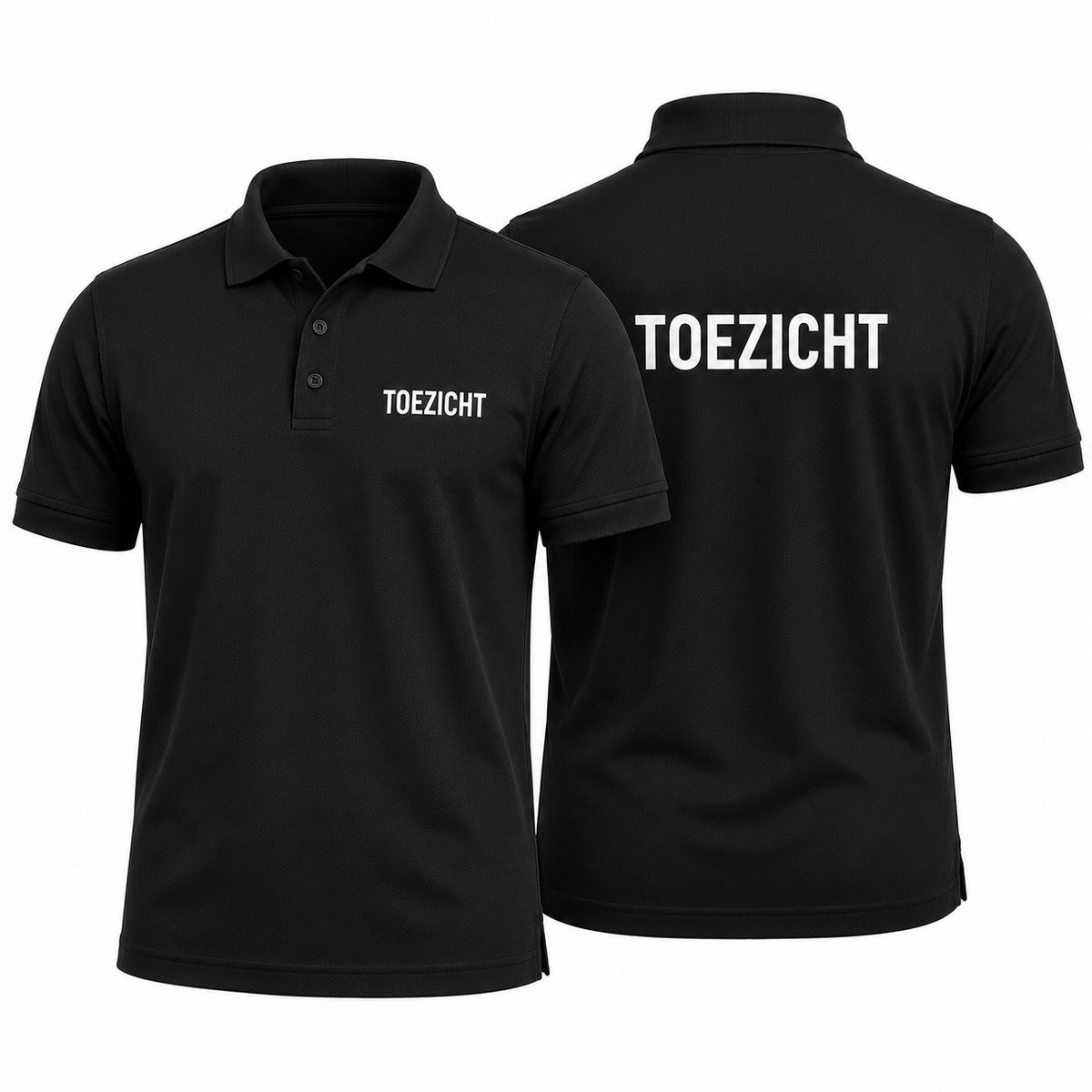 Polo met Toezicht opdruk - 100% katoen - 180 g/m² - Maat L