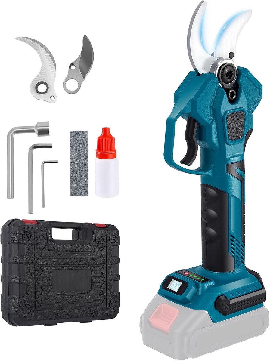 Professionele Draadloze Snoeischaar - 40 mm - Snoeischaar met Borstelloze Motor - Voor Tuinwerkzaamheden