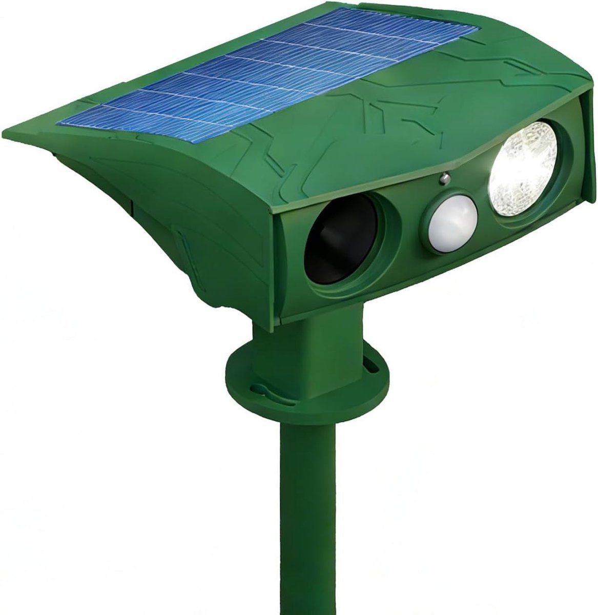 Ultrasone Kattenverjager - Zonne-energie - Voor Muur en Vloer - Dierenverdrijver met 4 Modi - Voor Tuin en Buitenruimte