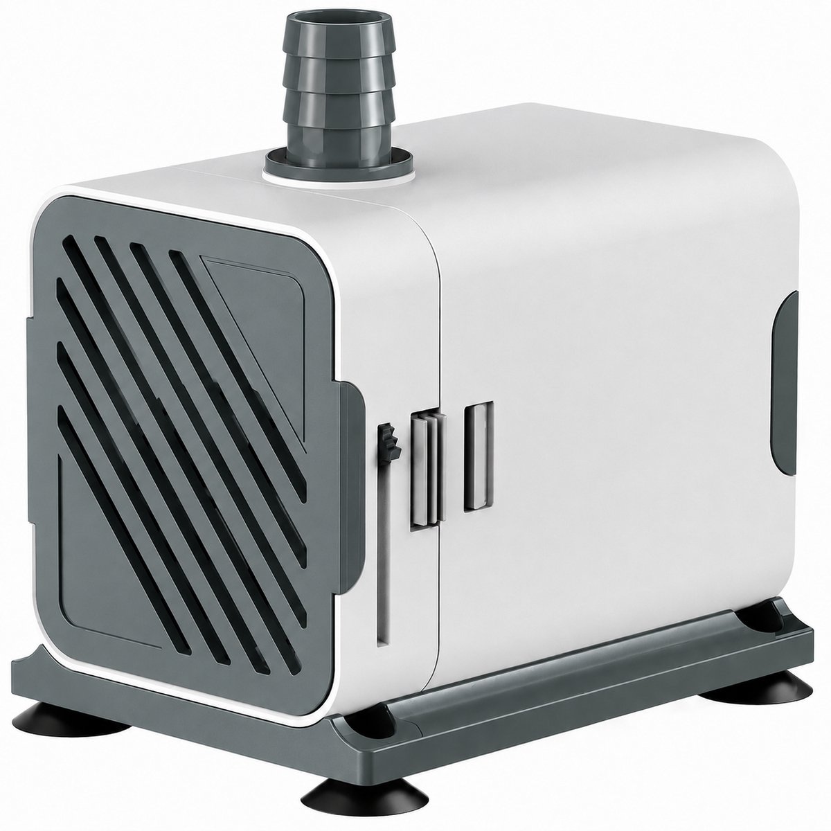 DPLUNIQ Waterpomp - Aquarium - Filterpomp - Filter - Circulatie - 220V - Lage Geluidsniveau - Multifunctioneel - Zuignap - Grijs