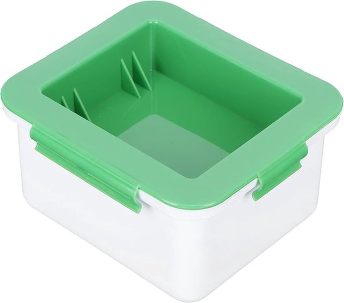 Tofu Pers Squeegee - PP Tofu Afwasrek - Waterverwijderingsgereedschap - Tofu Vorm - Keuken Kookaccessoire - Groen en Wit - Keuken Gadget