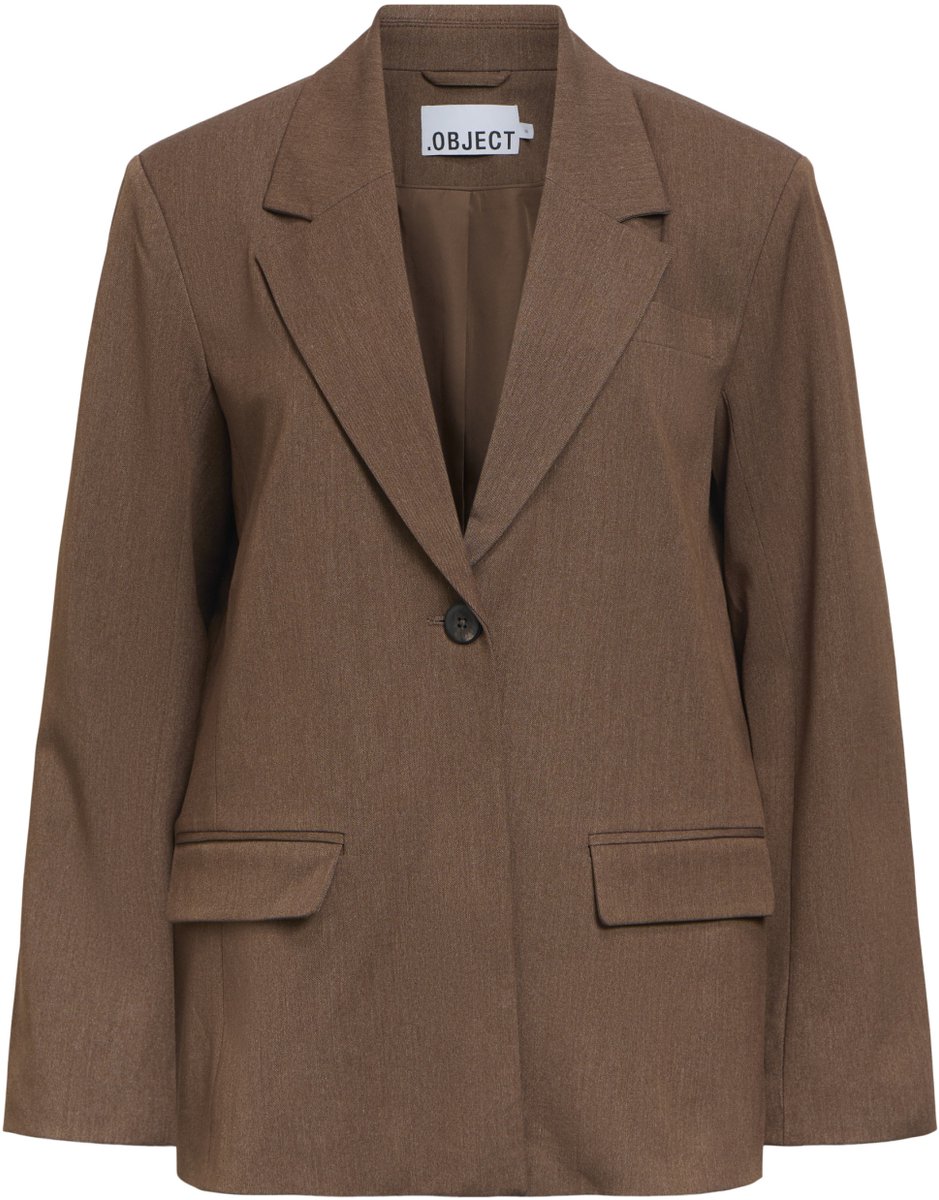 Object Objlisa Lo Blazer Noos Blazers Dames - Bruin - Maat 38