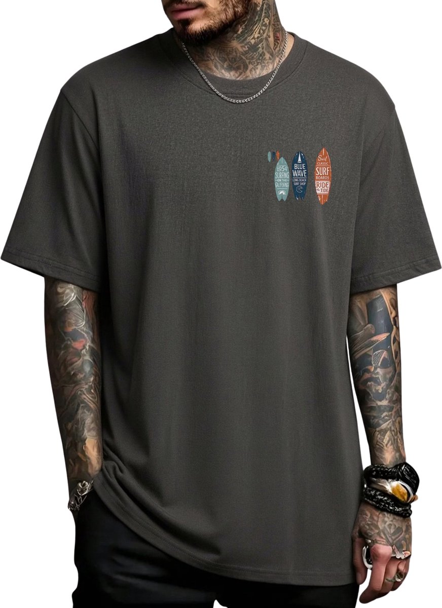 Currero T-Shirt Heren Shirt Zomerkleding T Shirt Mode Old Money Polo Mannen Kleding Volwassenen Donkergrijs