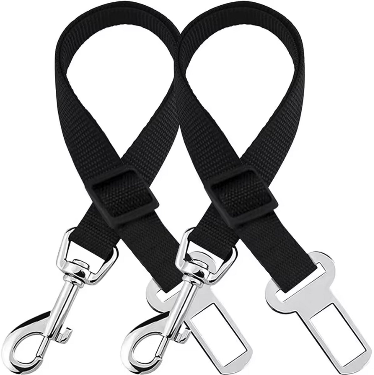 *** 2 x Hondenriem Autogordel - Veilig Onderweg - Gordel Riem Autogordel - Seat Belt - van Heble® ***