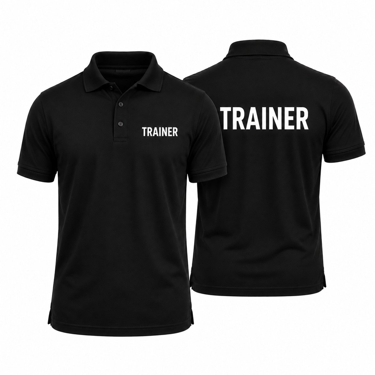Polo met Trainer opdruk - 100% katoen - 180 g/m² - Maat S
