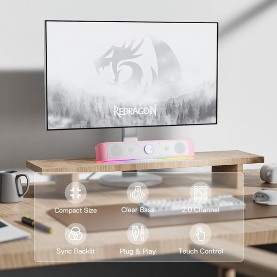 Soundbar PC - Speakerset Gaming - PC Speakers - PC Audio van Merkloos — afbeelding 3