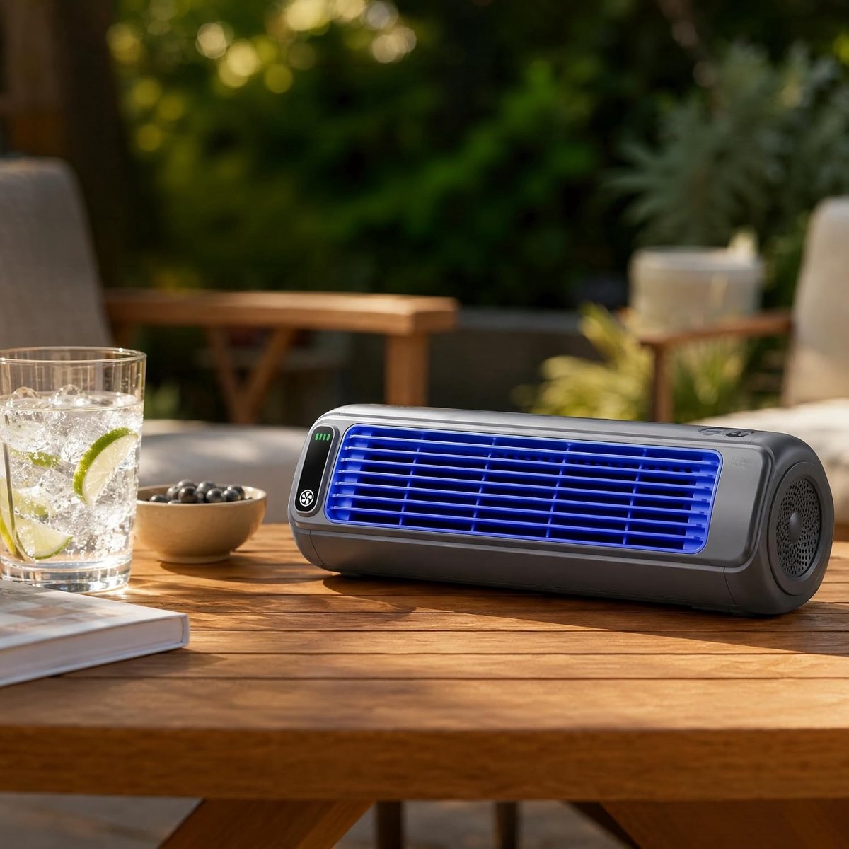 Torenventilator - Ventilator - Mobiele Aircooler - Desktop Ventilator - Mini Luchtkoeler - 2000mAh - Tafel + Muur - Stille Motor - 3 Standen - Tower Fan - Voor Woonkamer Slaapkamer en Kantoor – foto 4