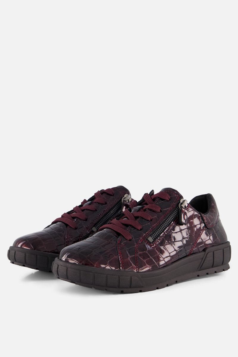 Feyn Sneakers bordeauxrood Lak - Maat 37