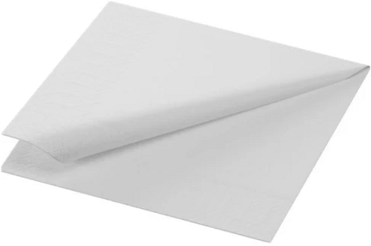 Servetten 2 laags 33x33 wit 100 stuks