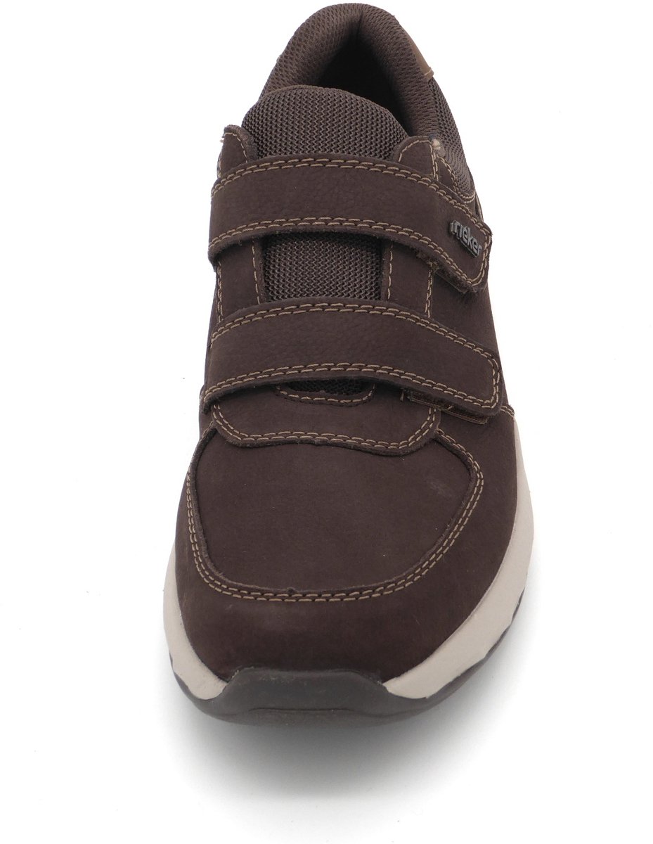 Rieker Heren Klittenbandschoen - 11552-25 Bruin - Wijdte H - Maat 45
