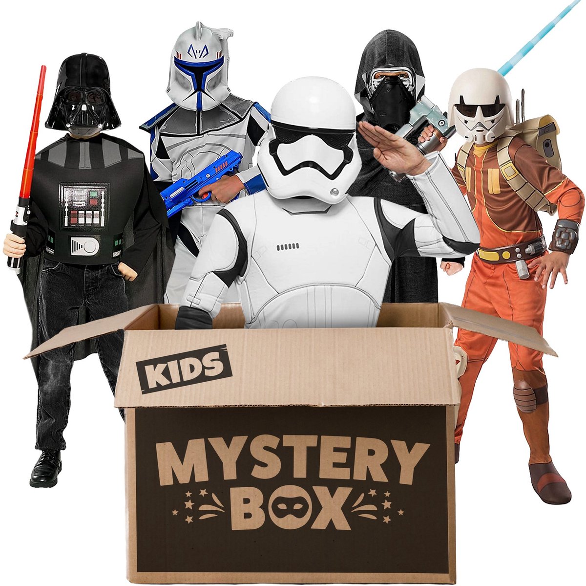 Star Wars Mystery Box voor kinderen met 3 kostuums