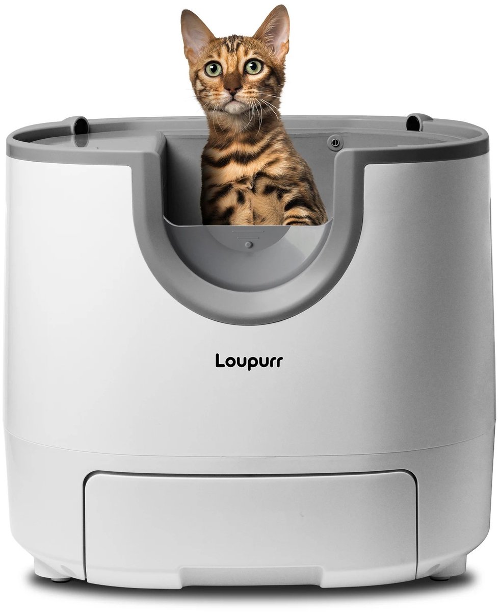 Chelsey-store - Kattenbak - Slimme Zelfreinigende Kattenbak - Kunststof - Grijs
