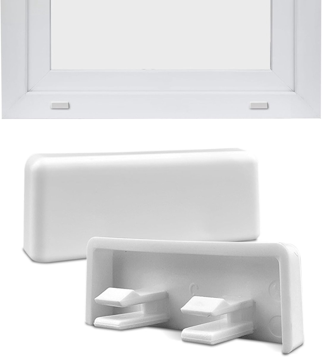 Raam Afvoerdoppen 20 Stuks – Afwateringskapjes voor Raamkozijnen – Drainagedoppen voor PVC, Aluminium en Houten Ramen – Afdekkappen Watersleuven 20-34 mm – Raamprofiel Accessoires