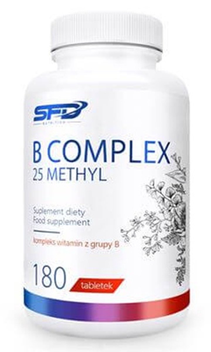 SFD B-Complex 25 Methyl – 180 tabletten – 180 porties – Vitamine B-complex