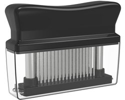 Vleesvermalser Vleesprikker - 48 Roestvrijstalen Mesjes - Vleesprikker - Vleespletter - Vleesklopper - Meat Hammer - Multi Naald Vleesvermalser - voor vlees / biefstuk / kip / varkensvlees / vis