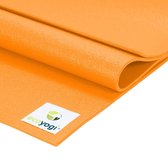 Yogamat Studio PVC extra lang Oranje - Ecoyogi – 200 x 61 cm – dikte 4,5 mm – Ökotex certificaat