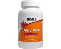 NOW Foods NOW Foods Daily Vits Multi (250 tabs) Unflavoured - Vitaminen, mineralen & gezondheid - Vitaminen & Mineralen Complex