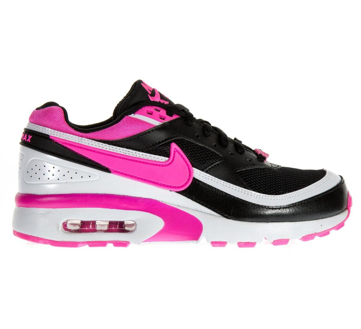 Nike Air Max BW (GS) Sneakers - Maat 36.5 - Meisjes - zwart/roze/wit | bol