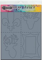 Dylusions groot Stencil 9x12 inch - Country large dys47117