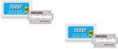 Derby Extra Blue 10 stuks - 2 paar - Double Edge Blades Shavette Mesjes - voor shavette of safety razor