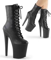 Pleaser Plateau Laarzen, Paaldans schoenen -45 Shoes- XTREME-1020 Paaldans schoenen Zwart