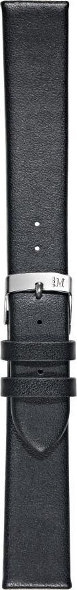 Morellato Horlogebandje - Morellato horlogeband X2443 Micra - leer - Zwart - bandbreedte 16.00 mm