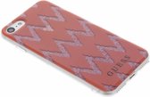 Guess Chevron Gel Case iPhone 8 / 7 / SE (2020) - Rood