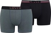 Levi Onderbroek - Maat M  - Mannen - blauw/zwart/groen/rood Optical Illusion Boxer Brief (2-pack)