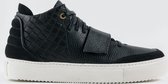 OFFSET Kaneda Mid Top Sneakers Leer Zwart-38