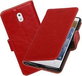 BestCases.nl Nokia 3 Pull-Up booktype hoesje Rood