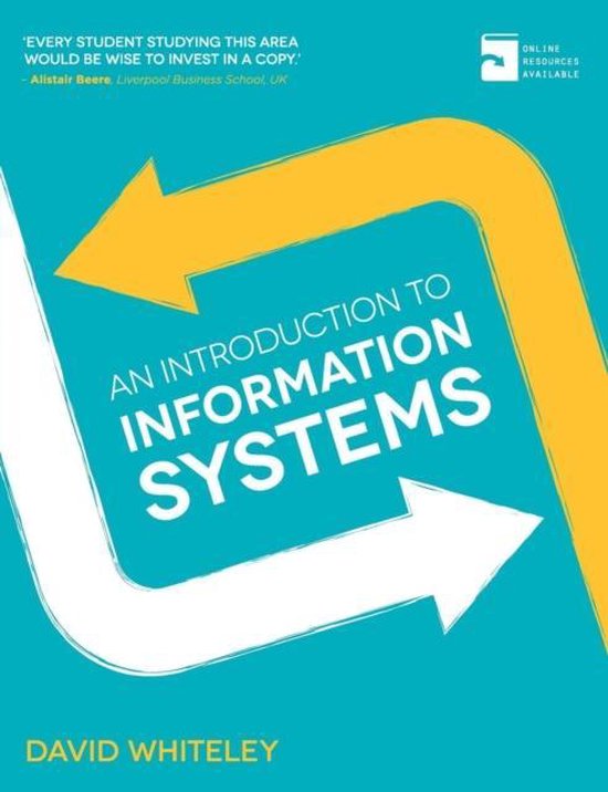 Boek cover An Introduction to Information Systems van David Whiteley (Paperback)