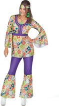 LUCIDA - Bloemen hippie outfit voor dames - One Size