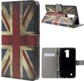 UK vlag book case hoesje wallet LG K10