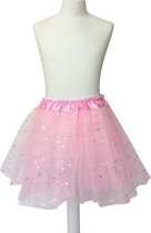 Ballet - verkleed Rokje - licht roze met sterren - lengte 30 cm -