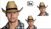 3x Cowboyhoed Clint stro