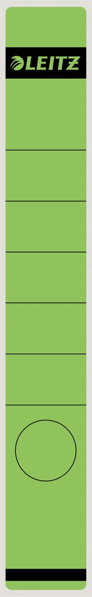 Rugetiket Leitz smal/lang 39x285mm zelfklevend groen - 10 pk/10 stuks
