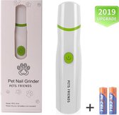 Pets Friends® - Elektrische Nagel Vijl Voor Huisdieren - Knipper - Schaar - Nagelvijl - Trimmer - Draadloos - Diamante Vijlkop - Honden/Katten/Konijnen - Wit/Groen